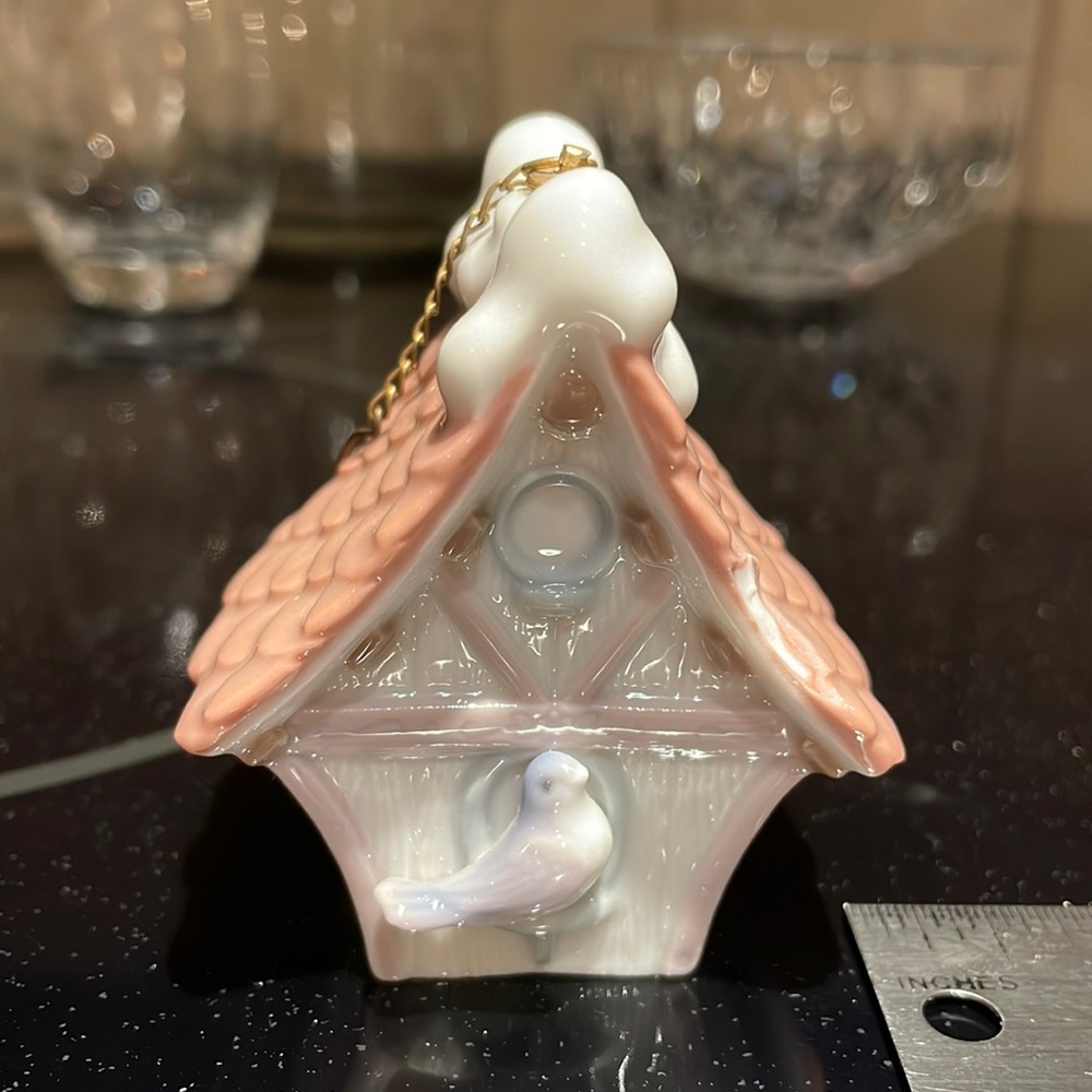 Lladro birdhouse ornament